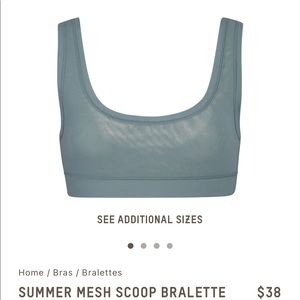 Skims Summer Mesh Scoop Bralette